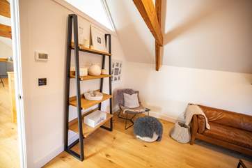 The barn has been decorated for comfort and luxury.