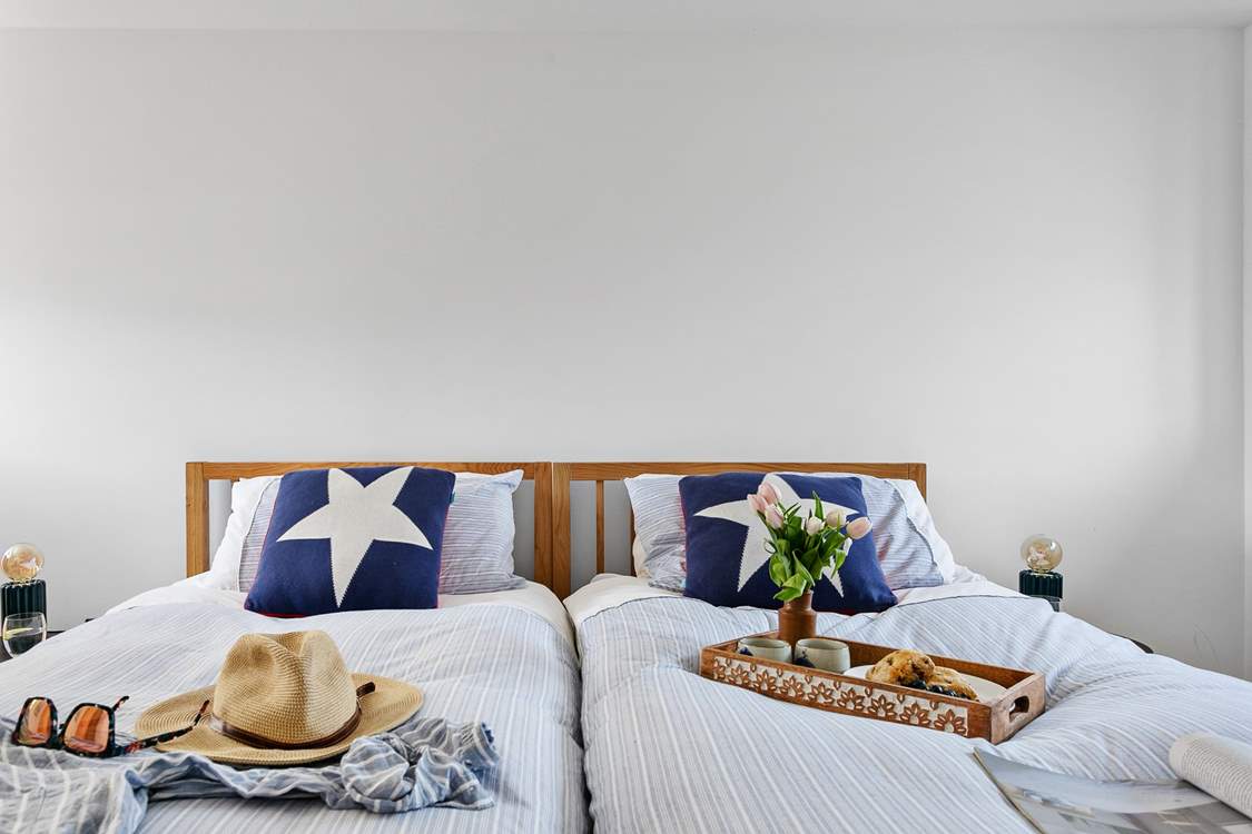 The dual aspect twin room allows you to enjoy a great sleep each and every night.