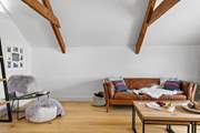 The barn has been decorated for comfort and luxury.