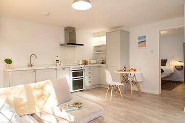 The stylish open plan living-room ensures you enjoy time together.