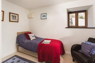 Bedroom number three is another single, with the added bonus of a 2ft 6 trundle bed for a child if required.