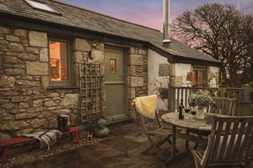 The stable door leads into the warm and cosy barn.
