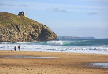 Just a few miles away you will find Praa Sands - perfect for surfing and dog walks. 