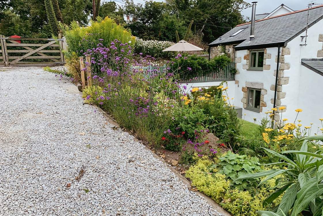 There is private parking for up to three cars at Parc an Nance Barn.