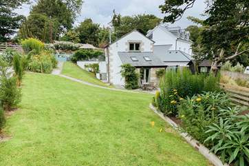 The lovely garden.