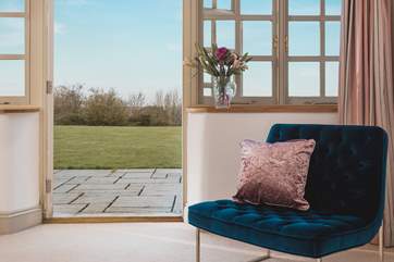 There’s plenty of outside space with a large lawn perfect for family games with views down to the Camel Estuary, a patio table and benches for a spot of al fresco dining, barbecue and chairs for if you fancy just lazing away a sunny afternoon.