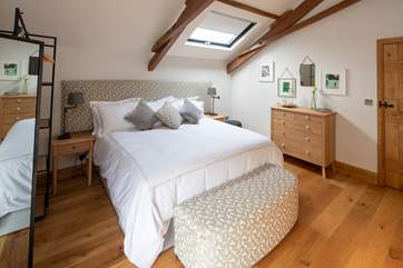Bedroom 1 offers so much space and splendour. This glorious super-king bed also splits into twin beds on request.