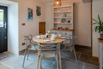 A cute and cosy area to enjoy any meal time.