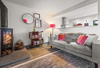 The stunning wood-burner to warm those chillier nights, especially as you have an unlimited stock of logs.