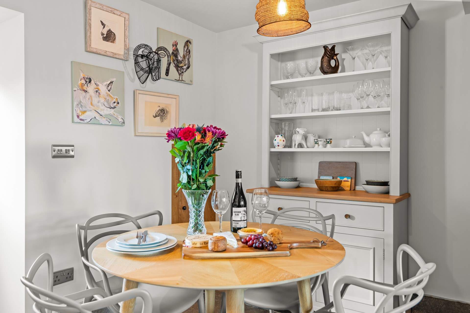 A cute and cosy area to enjoy any meal time.