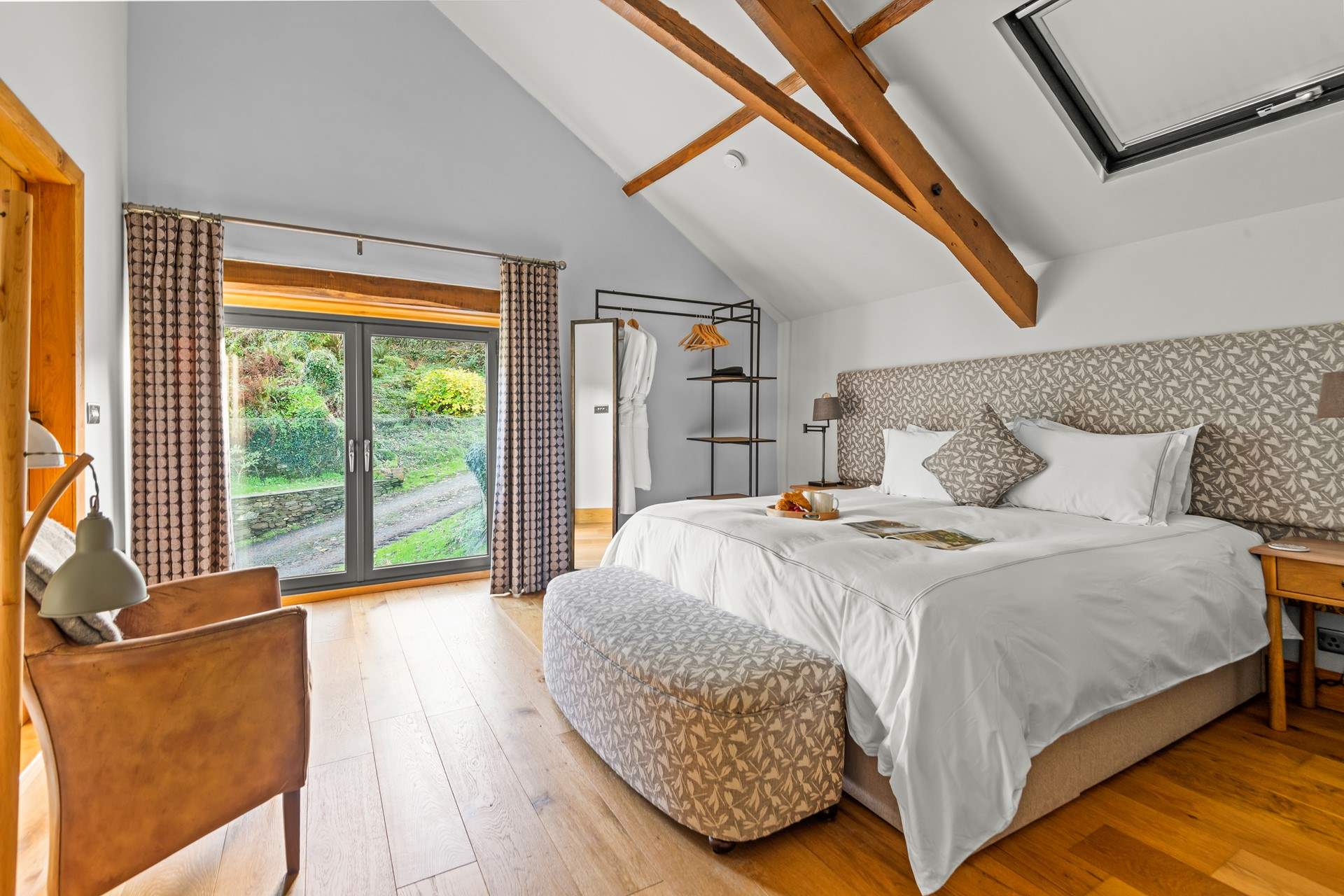 What a fabulous super-king size bedroom. 