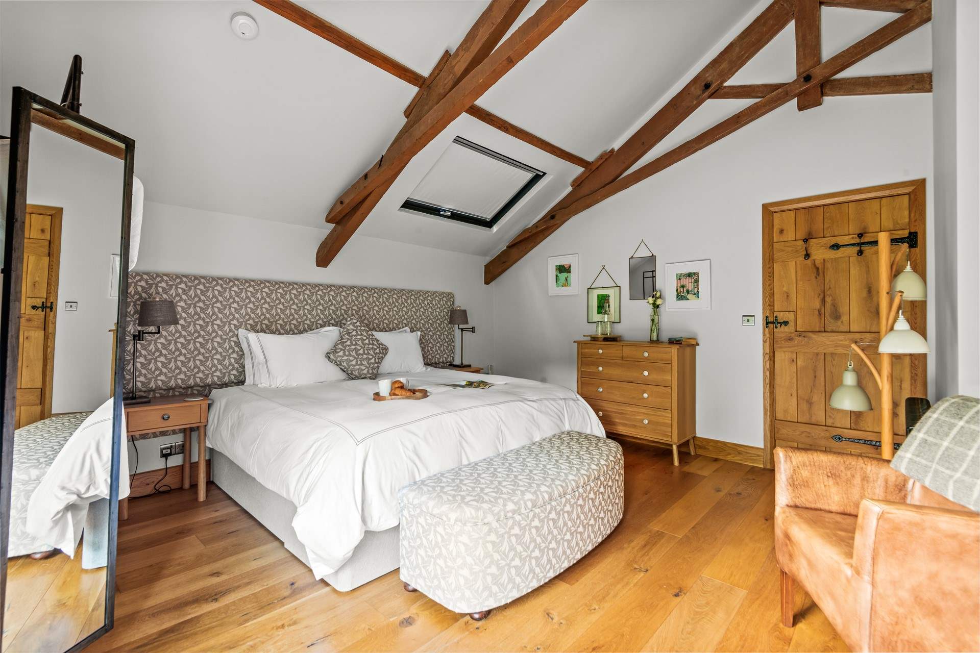 Bedroom 1 offers so much space and splendour. This glorious super-king bed also splits into twin beds on request.