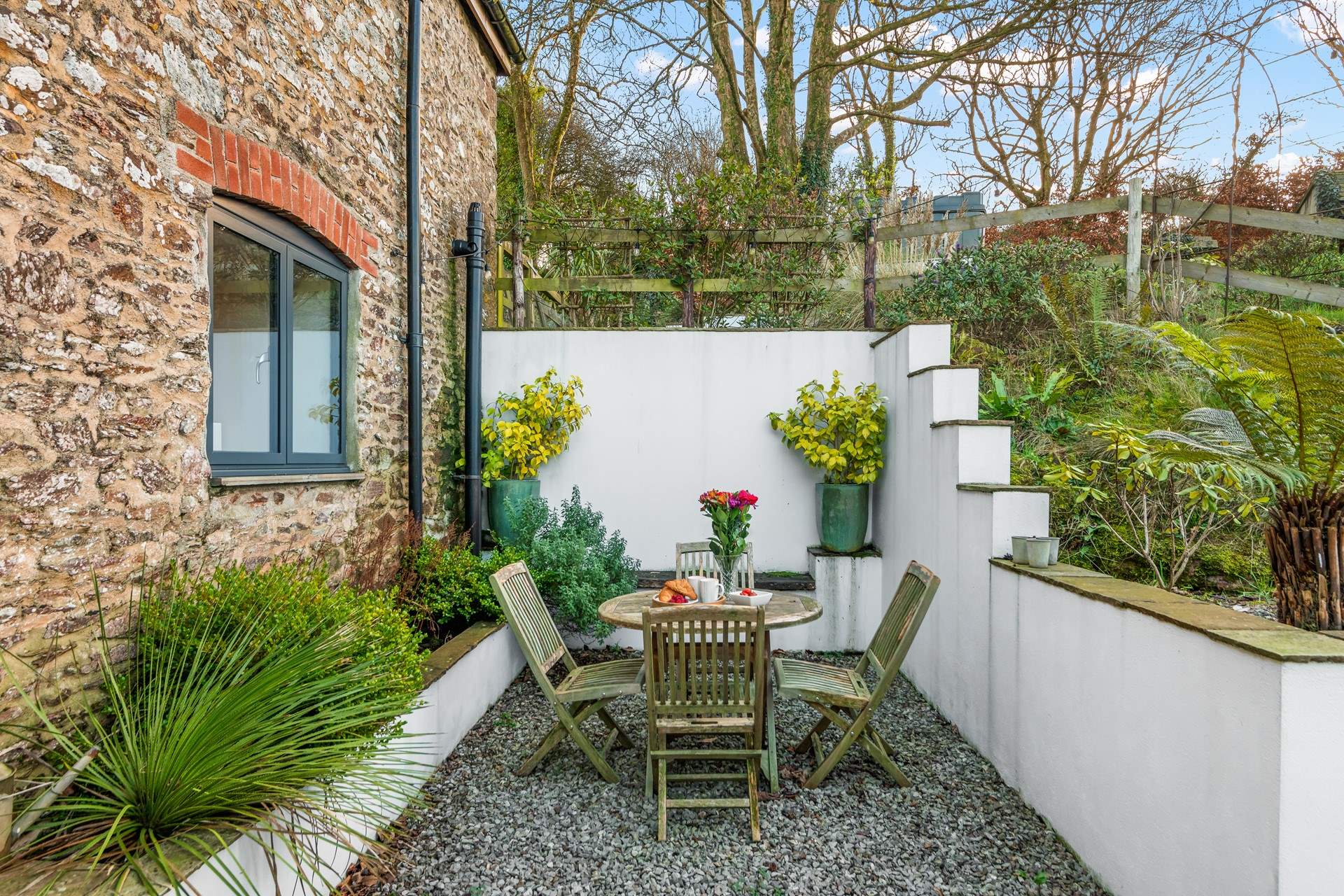 A great place to enjoy a good book and a glass of something tasty.