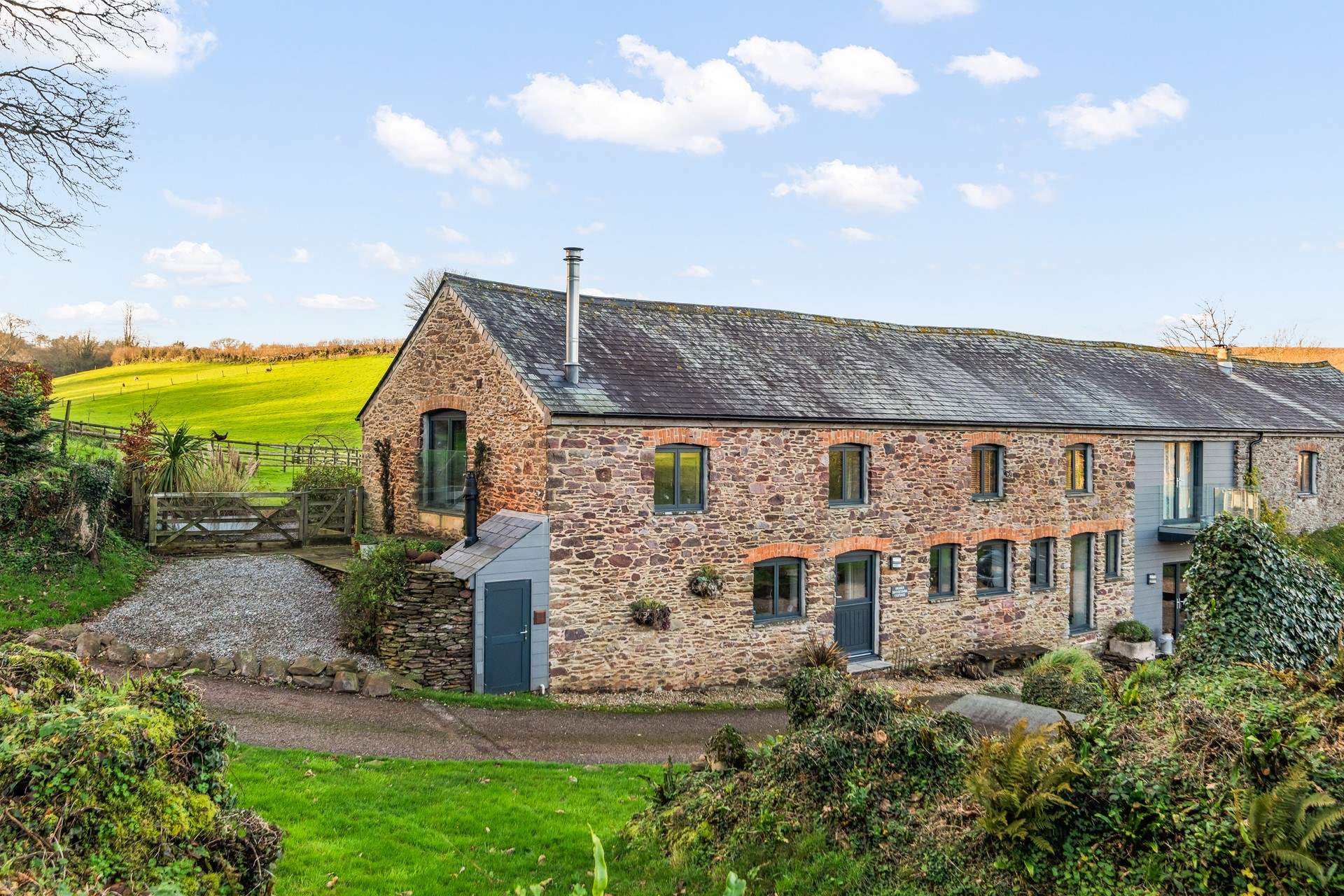 The beautiful Higher Dinnicombe Cottage.