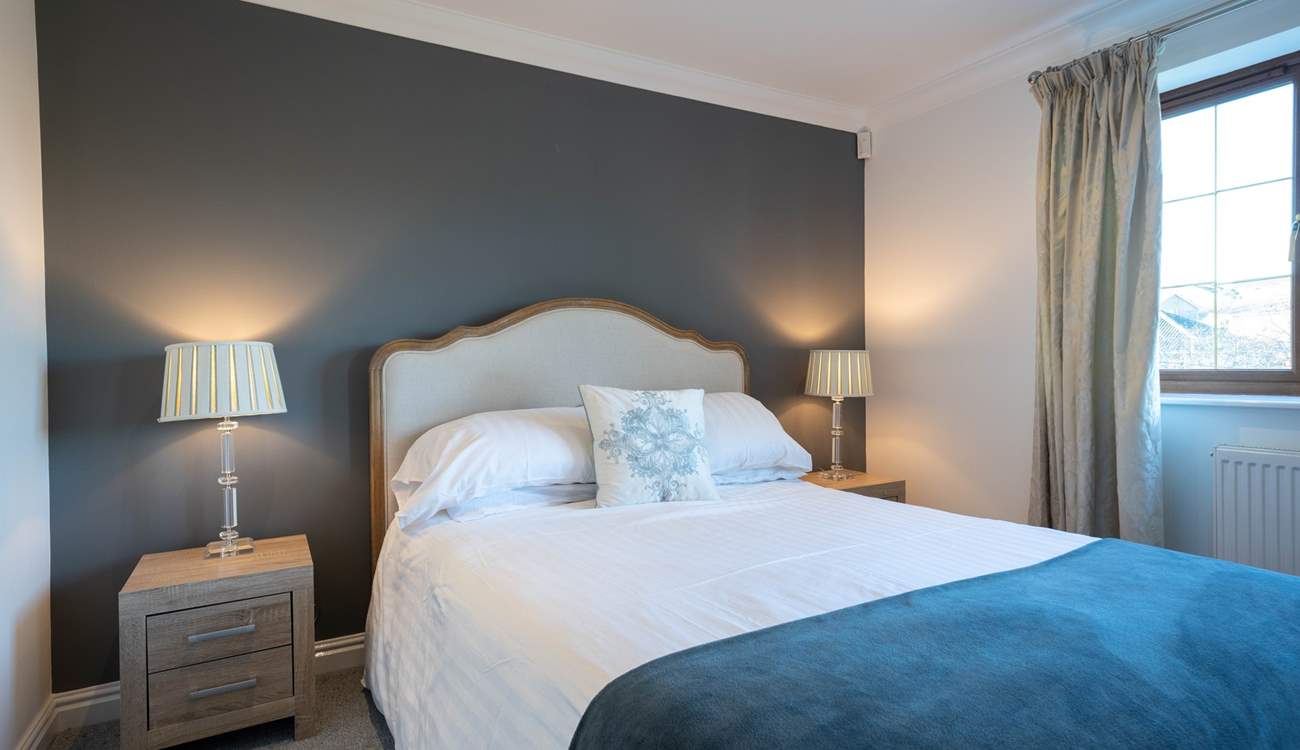 The comfortable first floor bedroom.