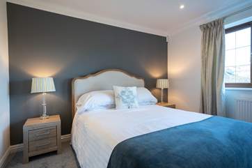 The comfortable first floor bedroom...
