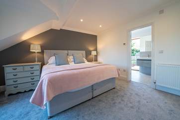 The main bedroom has a 'zip and link' super-king bed for flexibility.