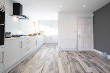 The stunning recently refurbished kitchen/diner is the perfect place to enjoy cooking your holiday treats.