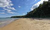 Priory Bay is the next bay from Seagrove Bay. Priory is a tree-lined bay, the woods are owned by the National Trust. - Thumbnail Image