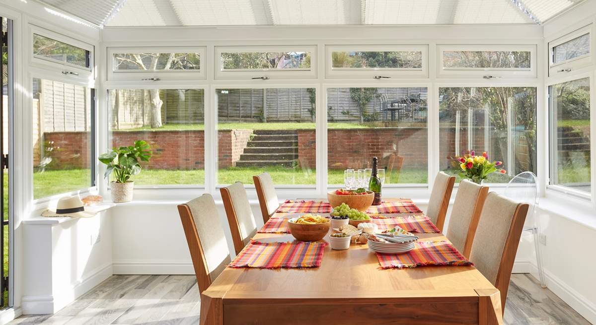 Gather round the dining-room table to discuss the days events!