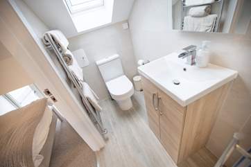 The en suite to the twin room has a heated towel rail so your towels will be snuggly and warm.