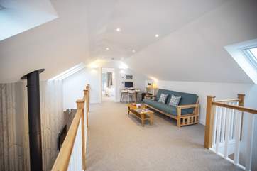 This is a great space for chilling out, light floods through the windows.