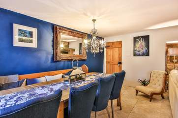 The dining-area is the perfect space for the family to come together.