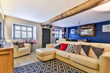 The open plan living area is also light and spacious.