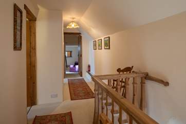 The landing links the bedrooms neatly.