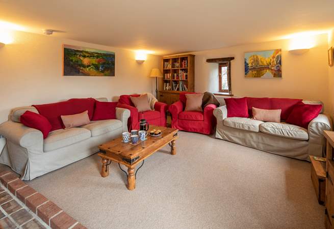 The sitting-room is extremely spacious. The perfect room to sit back and relax as a family.