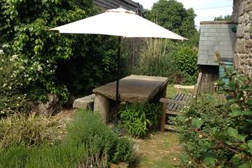 The kitchen leads into the fully enclosed garden. A great spot to enjoy a glass of something tasty.