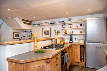 The small but perfectly formed cottage kitchen.