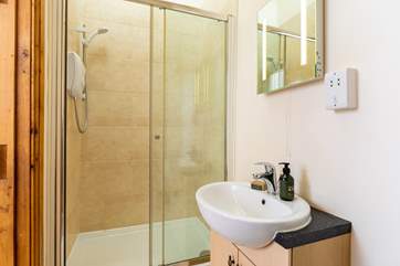 The en suite shower is larger than average adding a touch of luxury.