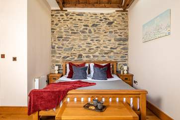 The bedroom with super-king double bed (6'), has a wonderful charm about it.