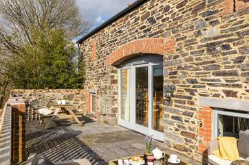 The patio area will soon enjoy the new hot tub due to arrive in June.