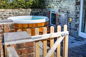 Your hot tub awaits there is no better way to relax at the end of the day.