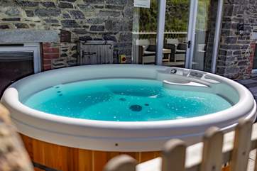 A hot tub offers a touch of luxury to anytime of the day.