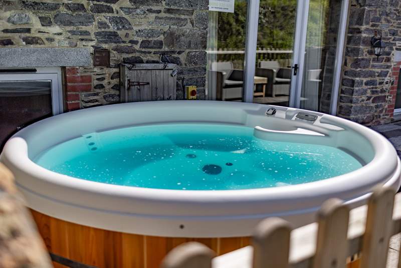 A hot tub offers a touch of luxury to anytime of the day.