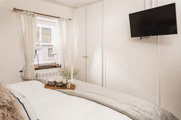 If you fancy a lazy morning, you can watch TV in bed.