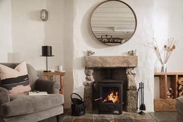 The toasty wood-burner is a pure delight.