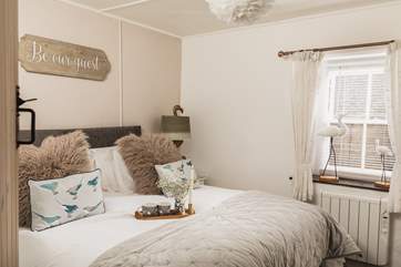The super-comfy super-king bed.