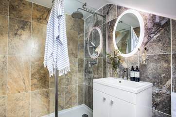 One of the stunning en suite shower-rooms.