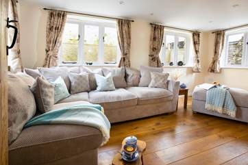 The second sitting-room/snug with very comfy corner sofa, a quiet space to retreat to perhaps.