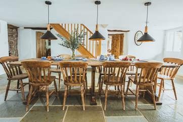 Spend time around the farmhouse table with family and friends.