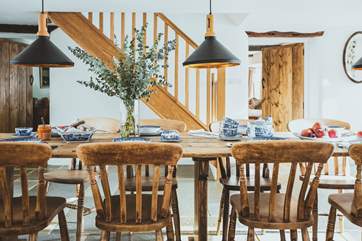 The farmhouse has been thoughtfully furnished in keeping with its origins.