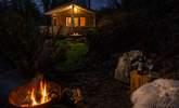 Gather around the fire-pit and toast marshmallows under the star-lit sky.  - Thumbnail Image