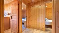 This cosy cabin has three bedrooms.