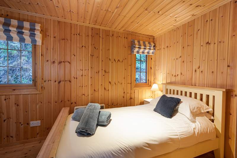 Bedroom 3, a single with woodland view.