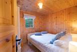 Bedroom 2, a double room with pretty woodland view. 