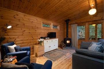 Comfortable open plan sitting room.